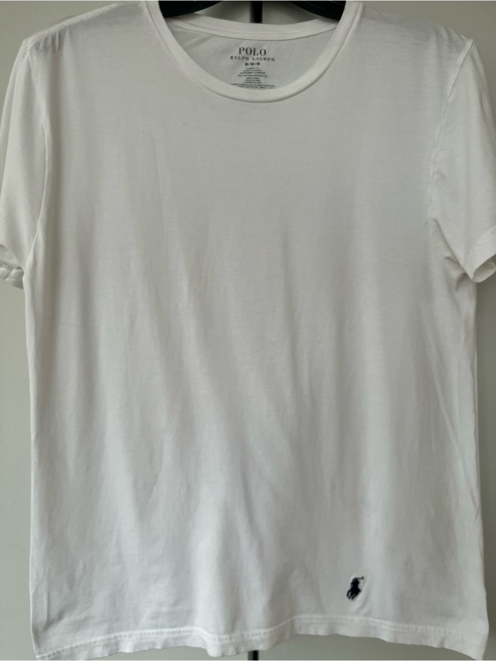 Polo by Ralph Lauren White Short Sleeve Sleep and Lounge Crew Neck Tee